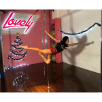 Short jareta, rojo con grecas negras