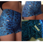 Short jareta, azul celeste , con blanco y negro. S/M/L/XXL