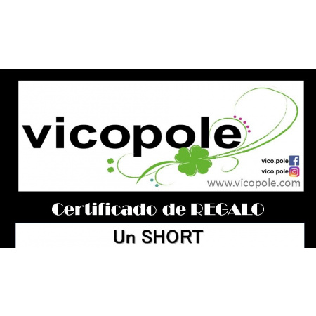 Certificado de regalo, Un Short con envió dentro de la república mexicana.