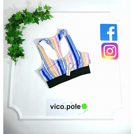 Top sport rayado, XS/S//L