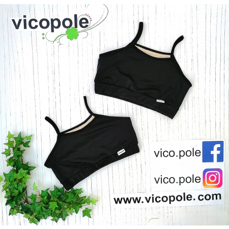 Top lady negro en licra. XS/S/M/G